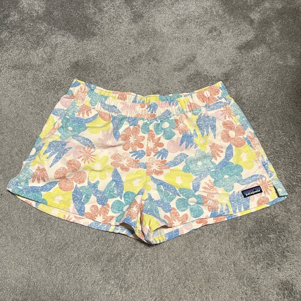 Patagonia Barely Baggies Shorts 2 1/2 In Size Small Channel Springs